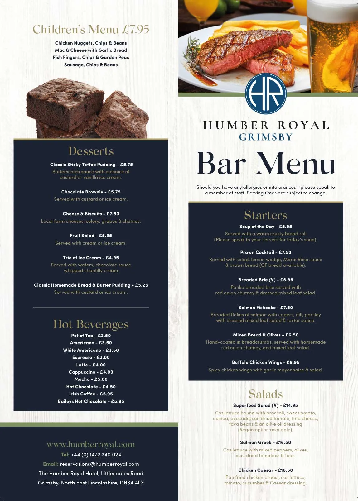 Food - Humber Royal Hotel